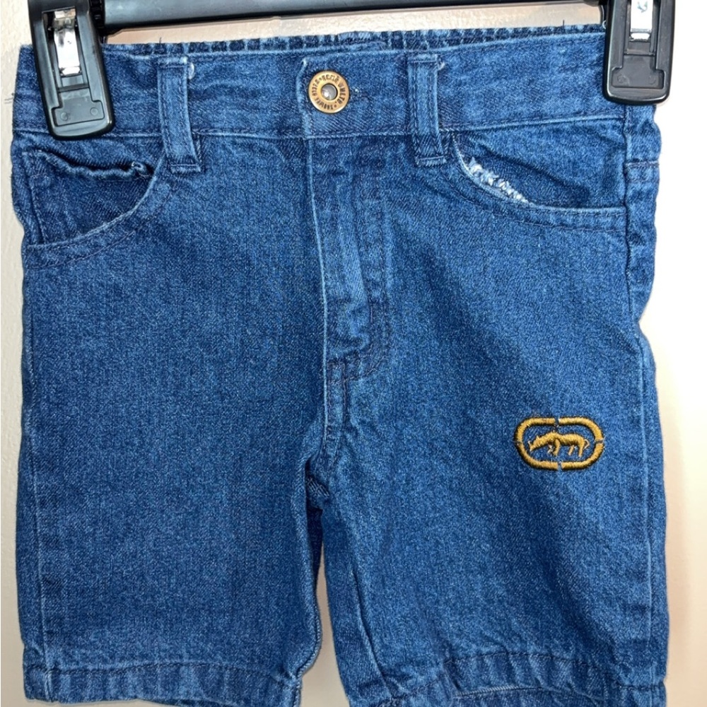 Echo Blue Denim Shorts Classic Style